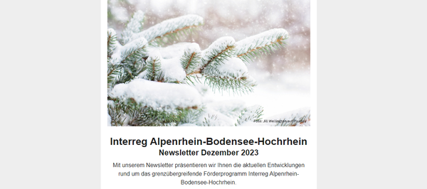 Newsletter: Ausgabe Dezember 2023