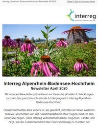 Der April Newsletter wurde verschickt