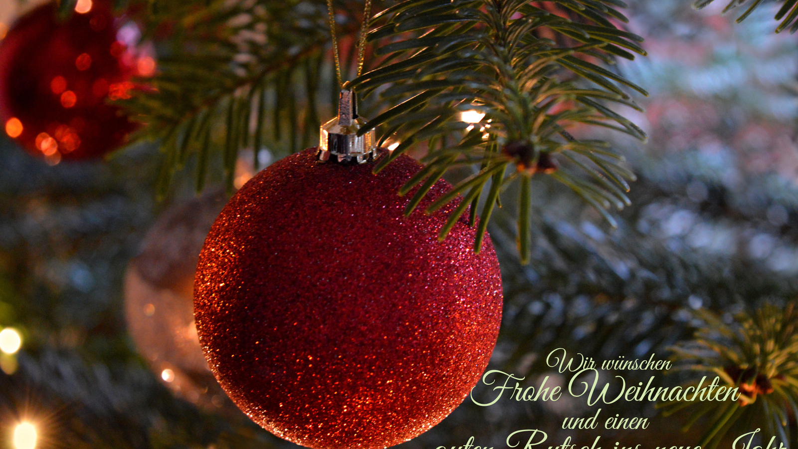 Frohe Weihnachten und einen guten Rutsch ins neue Jahr