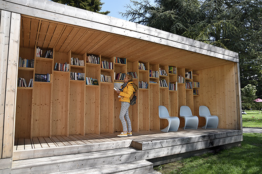 Open-Air-Bibliothek auf der Landesgartenschau Überlingen ist eröffnet
