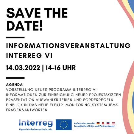 SAVE THE DATE - Informationsveranstaltung Interreg VI ABH